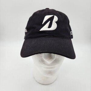 Bridgestone Golf Hat Cap Men's Adjustable Black Embroidered Logo Ecco B330